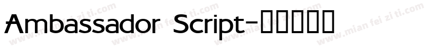 Ambassador Script字体转换